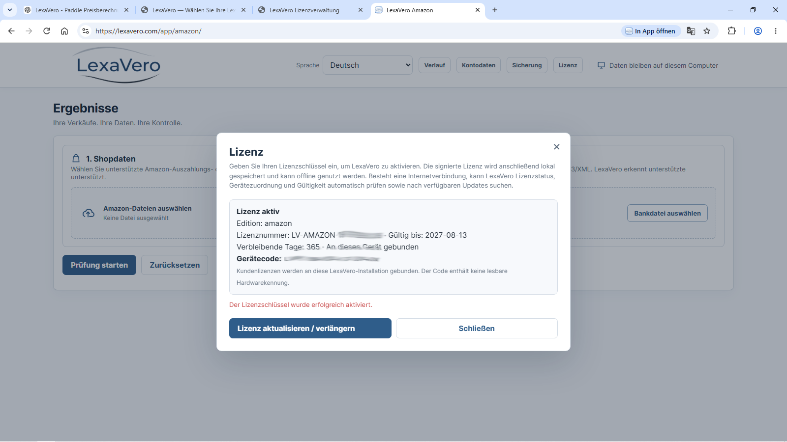 3. Aktivera licensen